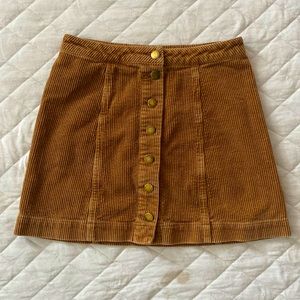 Cute Corduroy Mini Skirt US Size S